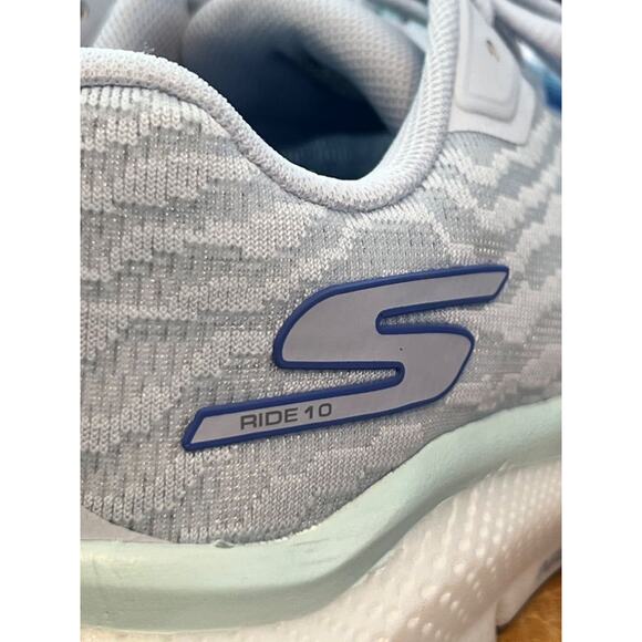 7.5 M Skechers Go Run Ride 10 Light Grey 172045/LTGY Women's NWOB - Picture 11 of 11